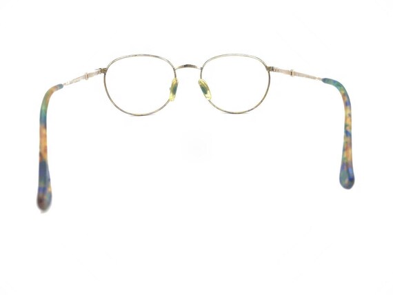 Gucci Vintage Antique Gold Round Eyeglasses Frame… - image 5