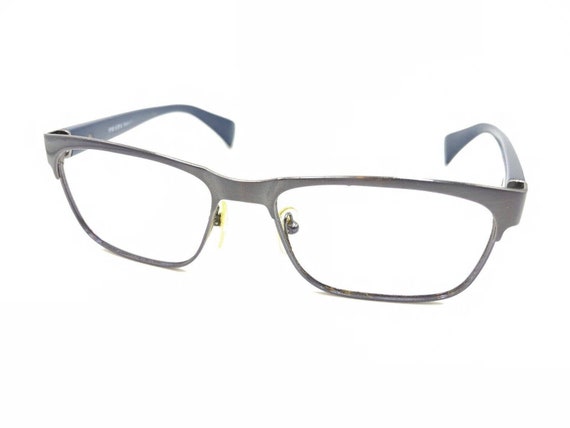 Prada VPR QFM-1O1 Gunmetal Gray Blue Eyeglasses F… - image 8