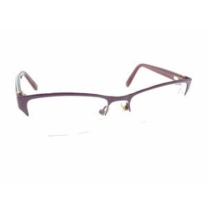 Jimmy Choo 100 6UT Snake Purple Half Eyeglasses Frames 53-17 135 Italy Designer