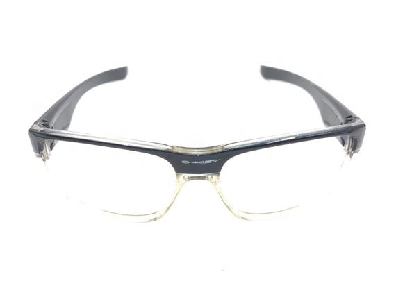 Oakley Black Clear Large Wrap Rectangle Sunglasse… - image 2
