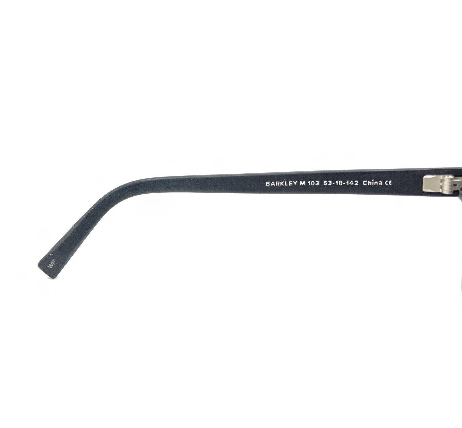 Warby Parker Barkley M 103 Matte Black Sunglasses Gray Lens  display picture 2