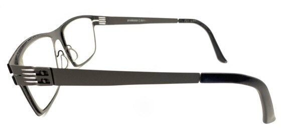 Prodesign Denmark Black Metal Rectangle Eyeglasse… - image 7