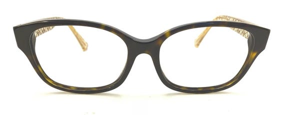 Coach Tan Brown Rectangular Eyeglasses Frames Des… - image 2