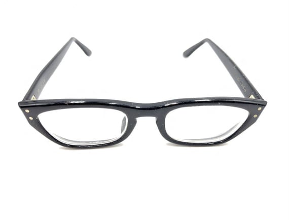 American Optical Vintage AO Romco Black Eyeglasse… - image 2