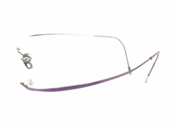 Silhouette 5515 70 3540 Titanium Purple Rimless E… - image 7