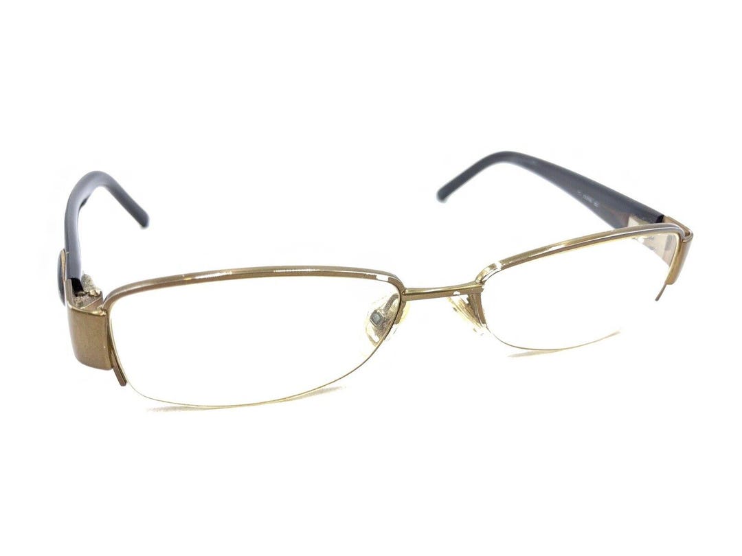 Gucci 2776 Eyeglasses Brown Metallic CCI 52-17-130 Gucci GG 2776 CCI Brown Copper Half Eyeglasses Frames 52-17  main image 2