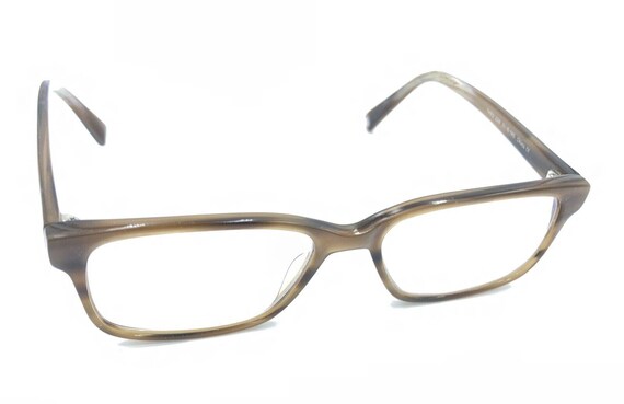 Warby Parker Theo 228 Brown Rectangular Eyeglasses Frames 51  display picture 2