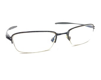 Oakley Valve OX3093-0153 Zwarte metalen brillenglazen met halve rand, montuur 53-18 135
