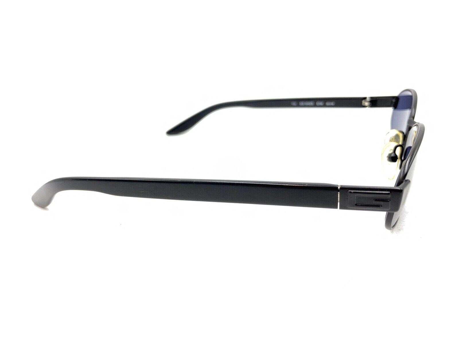 Gucci GG 1640/S E1W Black Oval Sunglasses Blue Lens 52-19 135