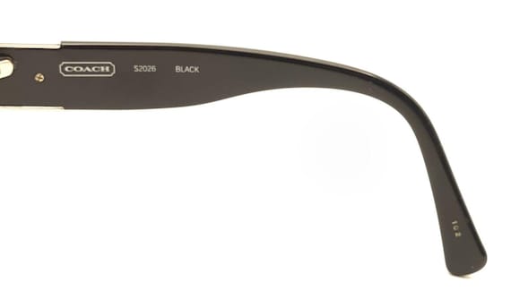 コーチ  サングラス Coach S2026 Black Square Oversized Butterfly Sunglasses Frame 130