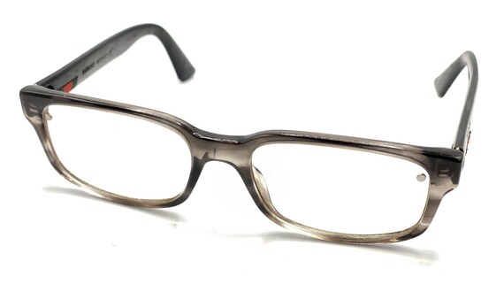 Gucci GG Black Clear Gray Rectangle Eyeglasses Fr… - image 8