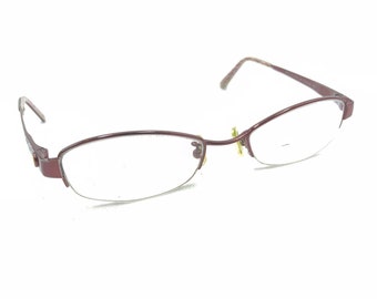 Coach Virginia 489AF Montures de lunettes titane brillant bordeaux rose 48-18 135