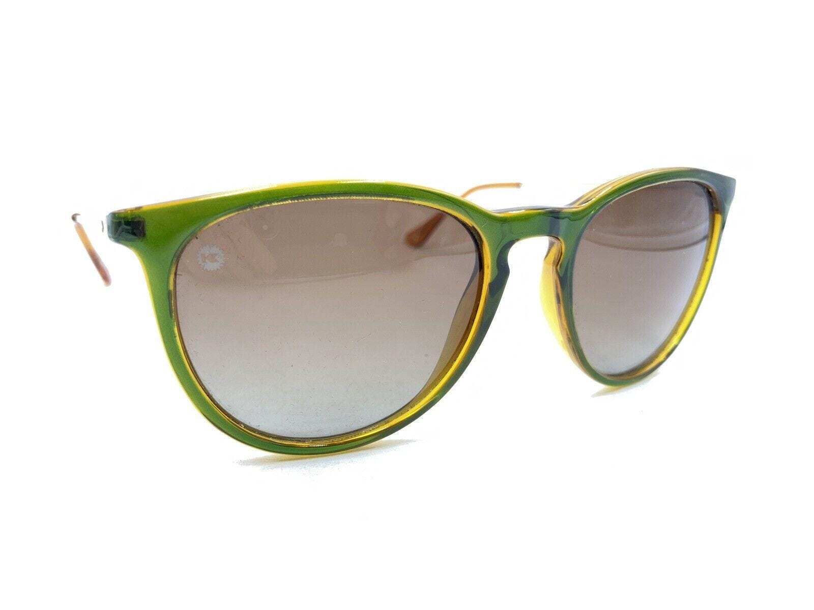 Knockaround Mary Janes Green Brown Round Sunglasses Gray  display picture 2
