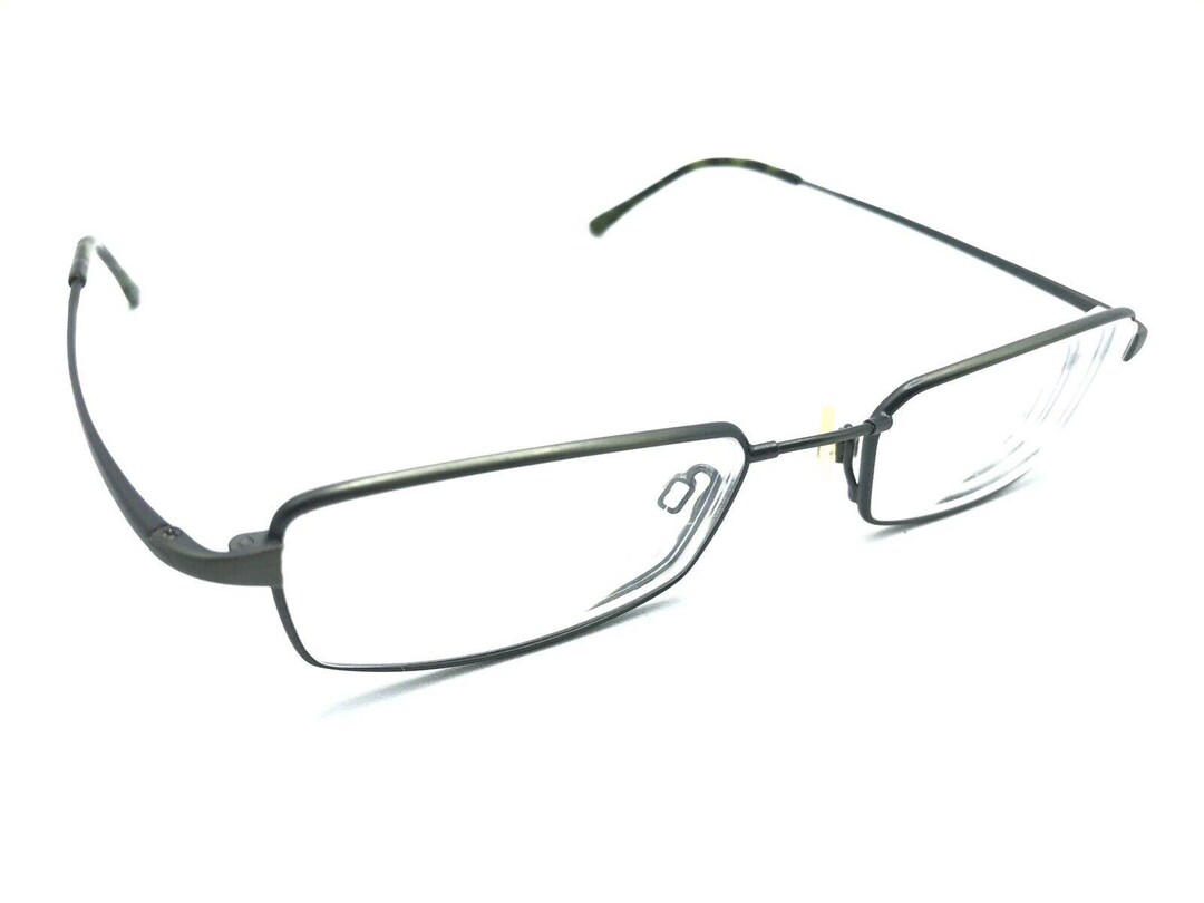 Marchon Flexon 657 Black Green Camoflauge Metal Eyeglasses Frames 5018