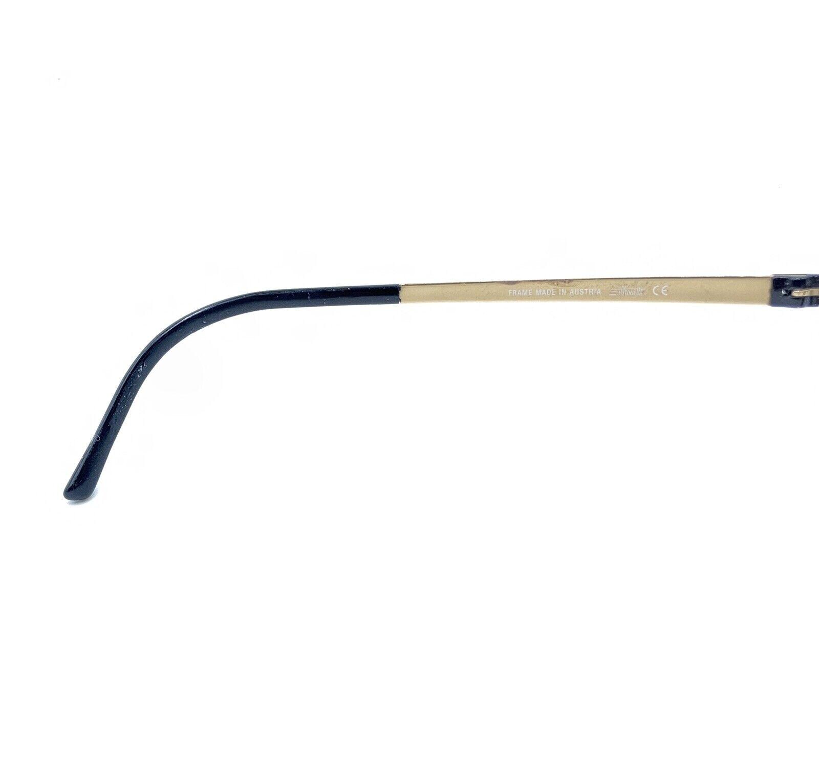 Silhouette 5452 20 6051 Gold Black Rimless Eyeglasses Frames 