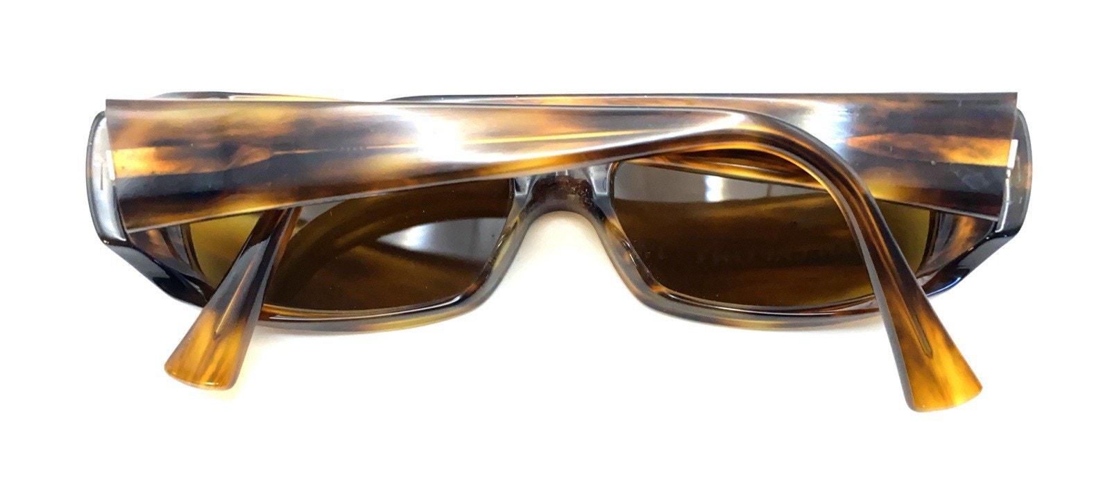 Jean Lafont Sunglasses Dolce Vita 067 France Jean Lafont Paris Dolce Vita 067 Brown Rectangle Sunglasses  main image 2