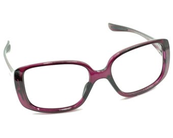 Gafas de sol Oakley OO9193-09 LBD con montura mariposa en rojo oscuro transparente, 53-17 135 Italia