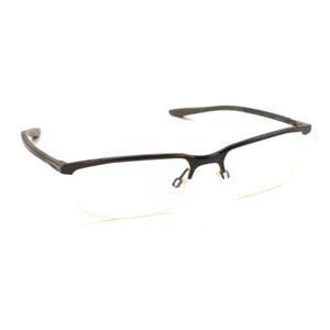 Nike Titanium Black Half Rim Rectangle Eyeglasses Frames 53-17 135 Men Women