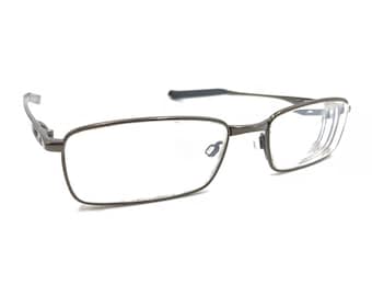 Montura de gafas Oakley Shovel OX5046-0355 Pewter rectangular, talla 55-18, 138, para hombre y mujer