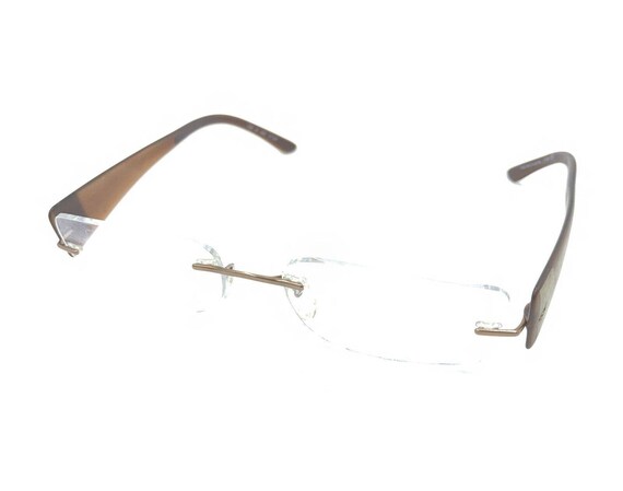 Silhouette 7599 40 6055 Brown Rimless Eyeglasses … - image 8