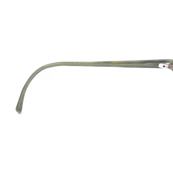Face A Face Translucent Green Oval Eyeglasses Fra… - image 10