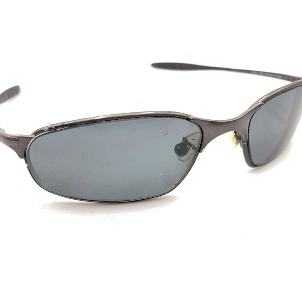 Serengeti Vedi 7193 Gray Rectangle Wrap Sunglasses Frames Italy Men Women