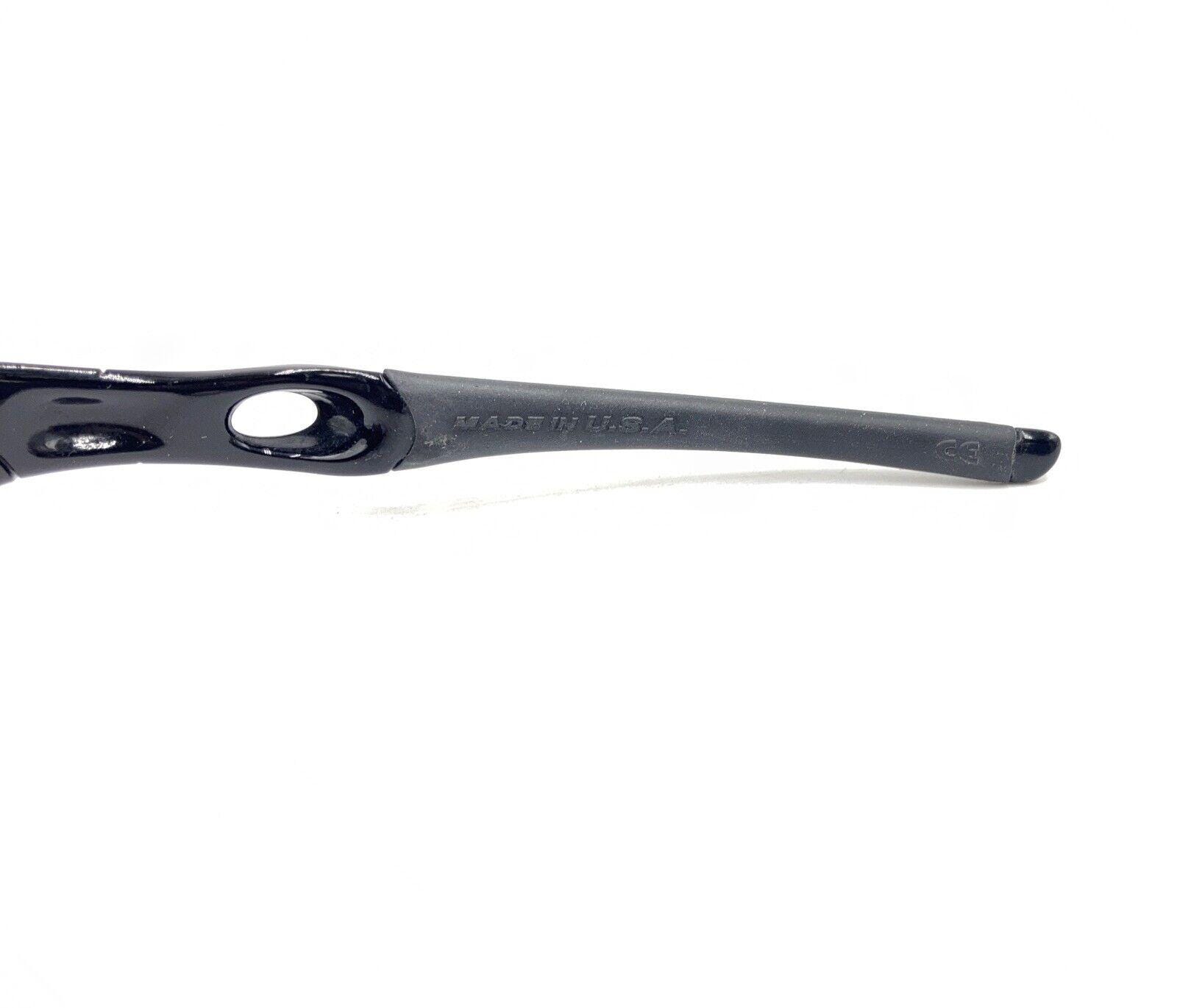 Oakley Radar 09-686 Black Half Rim Wrap Shield Sunglasses 