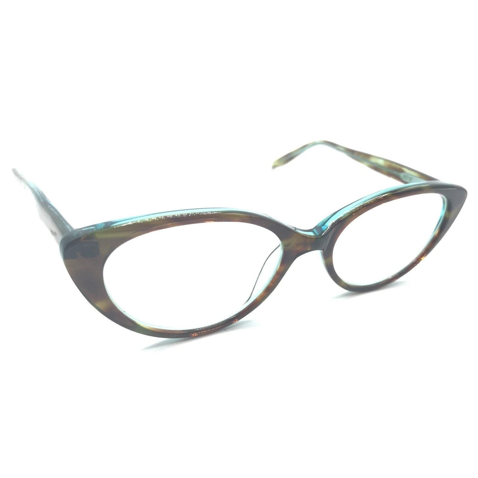 Bevel Birdie 3654 BM Blue Green Brown Tortoise Cat Eye  display picture 3
