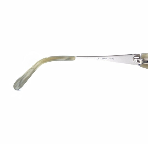 Kate Spade Rae/s 0FW7 Navy Blue Ivory Square Sunglasses  display picture 2