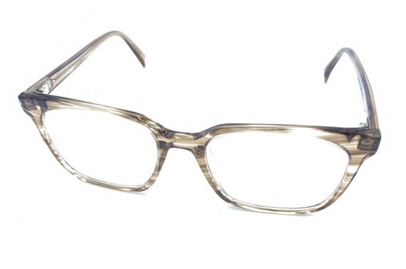 Warby Parker Hughes M 207 Clear Tan Wayfarer Squa… - image 8
