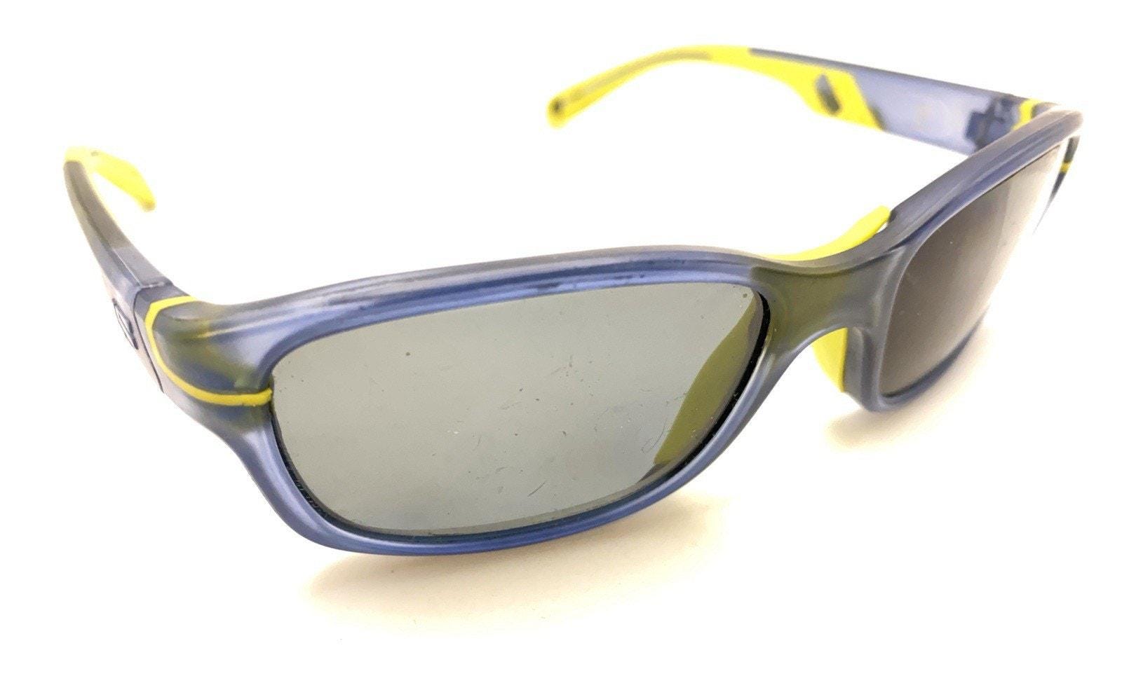 Liberty Sport Clear Blue Yellow Wrap Sunglasses Gray Lens 52-16