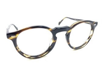 Oliver Peoples Gregory Peck OV5186 1003 Brown Round Eyeglasses Frames 47-23 150