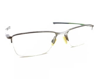 Oakley Socket 5.5 OX3218-0254 Satin Pewter Half Rim Eyeglasses Frames 54-18 136