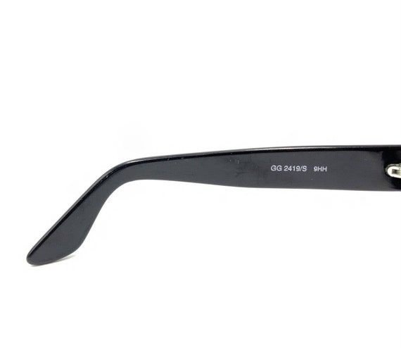 Gucci GG 2419/S 9HH Black Gray Oval Sunglasses Fr… - image 10