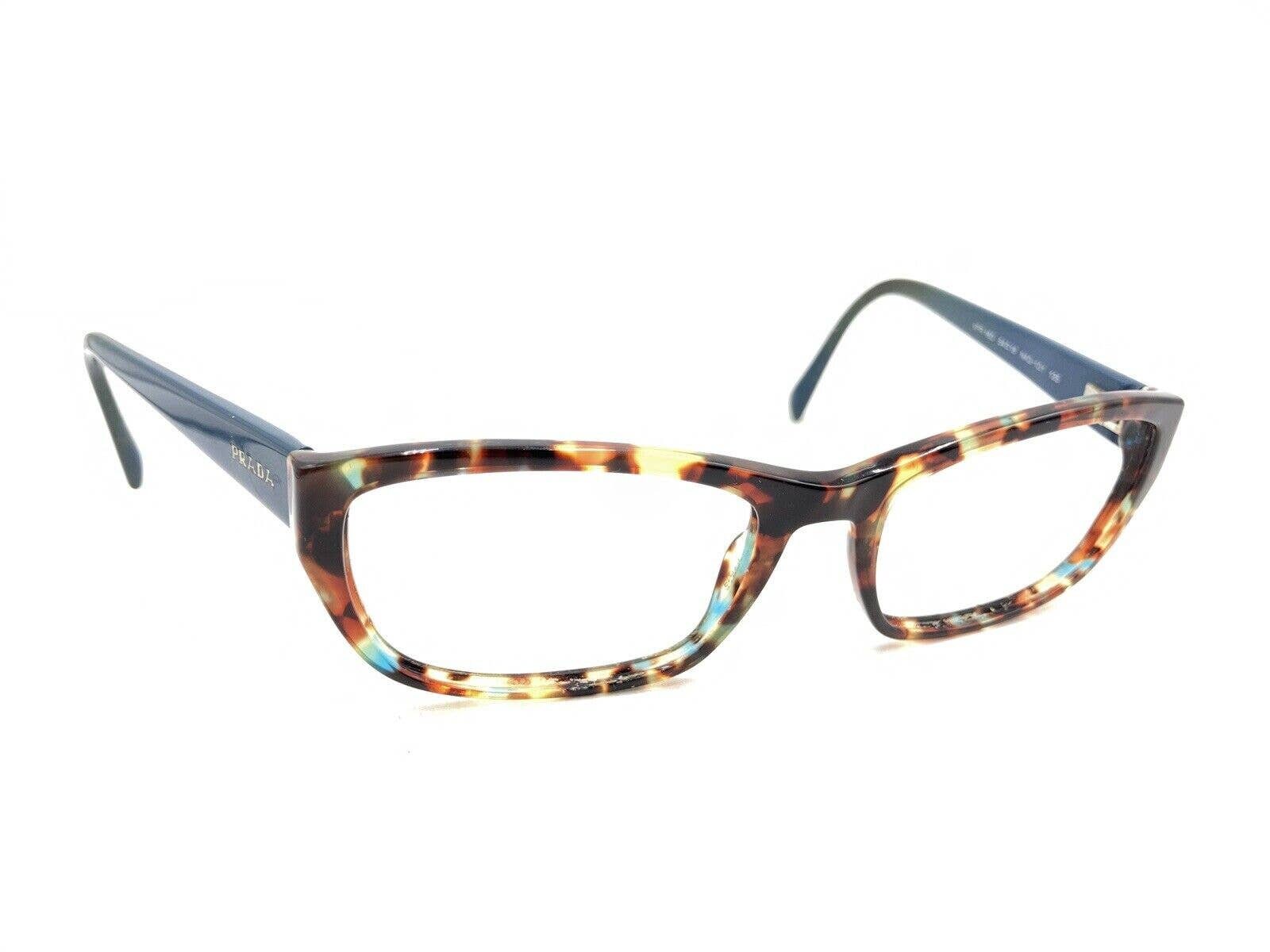 Prada VPR 18O NAG 1O1 Tortoise Brown Blue Green Eyeglasses Frames 54 18 135 Etsy Canada