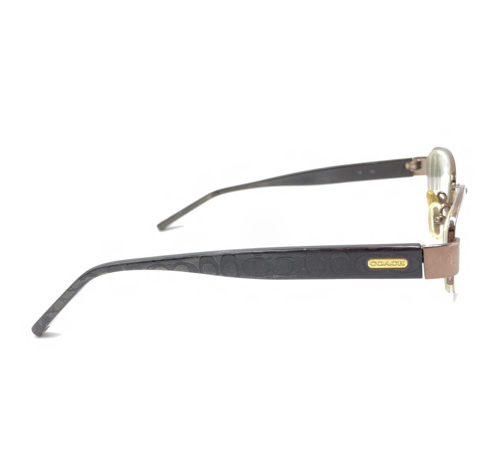 Coach Laverne 247 Tan Brown Half Rim Eyeglasses Frames 50-18 
