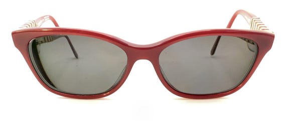 Kate Spade Diana LHF Red Gold Rectangle Eyeglasses Frames 140 Designer Women View 2