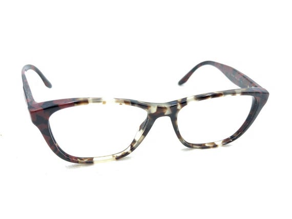 Prada Journal VPR 04T U6K-1O1 Tortoise Brown Red Eyeglasses  display picture 1