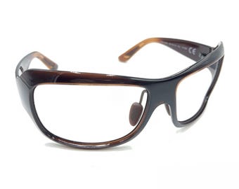 Gucci GG 2475/S T7V Translucent Brown Yellow Sunglasses Frames 56