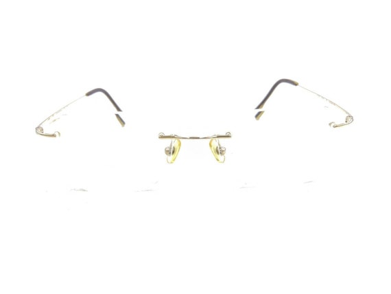 Calvin Klein 536 41 Gold Rimless Eyeglasses Frame… - image 6