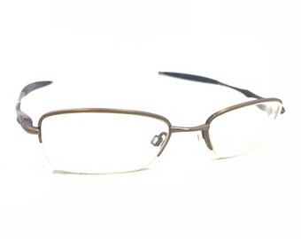 Oakley Sculpt 2.0 Toast Brown Half Rim Eyeglasses Frames 50-18 142 Designer