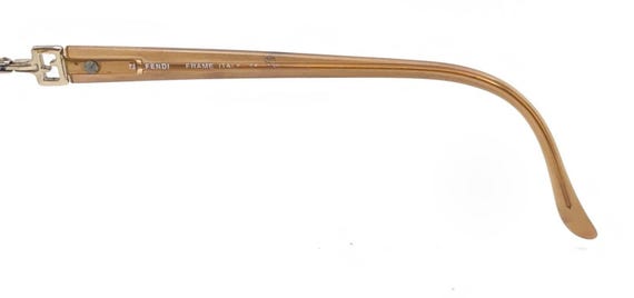 フェンディ F576 ゴールデンスカイ ゴールド オーバル メガネフレーム