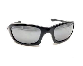 Oakley Fives Squared (4+1)2 OO9238-03 Black Wrap Sunglasses Gray Lens 54-20 133