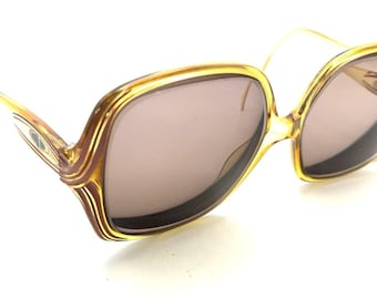 Christian Dior 2117 30 Gafas de sol con montura mariposa extragrande amarilla 54-13 130