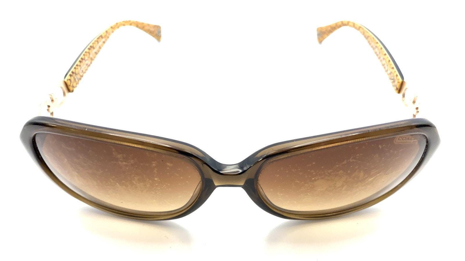 Coach HC 8019 Brown Square Butterfly Sunglasses Brown Lens  display picture 2