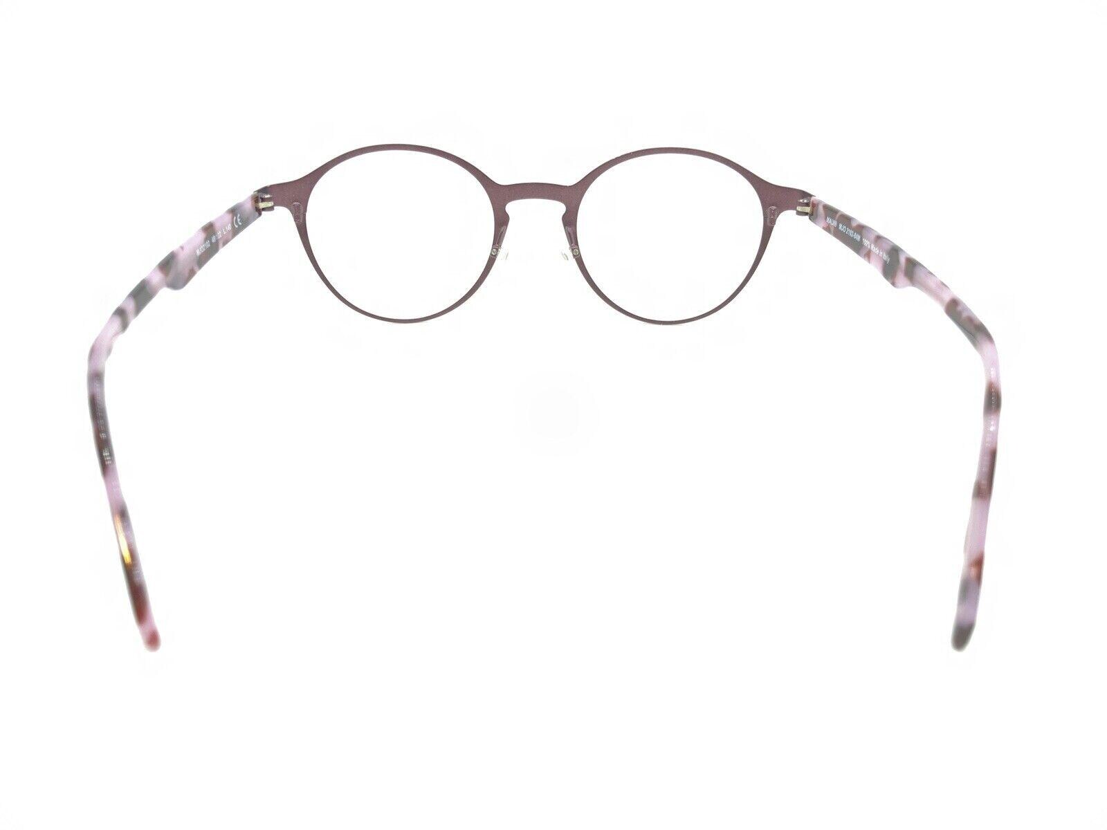 Maui Jim MJO2102-84M EYEGLASSES Frames 49-22-140 Dark Pink/Tortoise Arms NWOT Maui Jim MJO2102-84M Matte Burgundy Pink Round Eyeglasses  main image 2