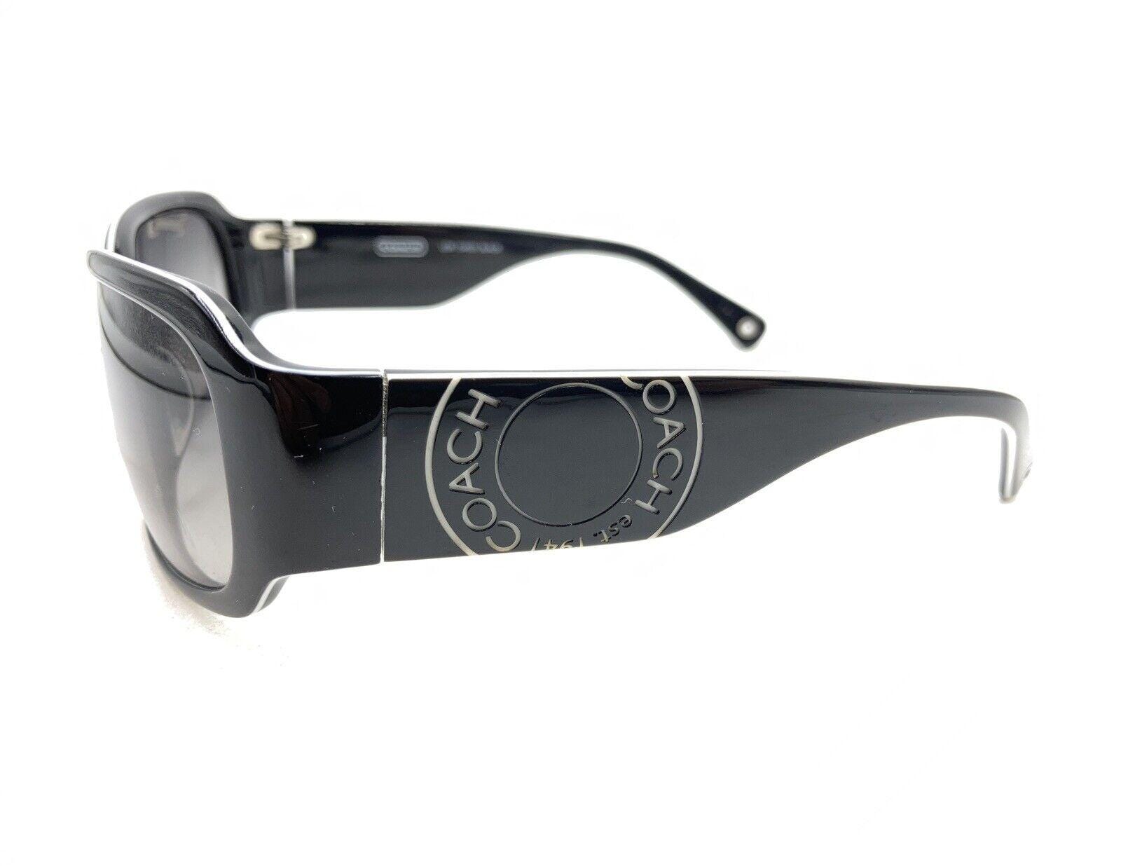 Coach Lexi S493 Black White Sunglasses Gray Lens 56-18 125  display picture 3