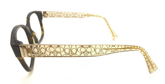 Coach Tan Brown Rectangular Eyeglasses Frames Des… - image 7