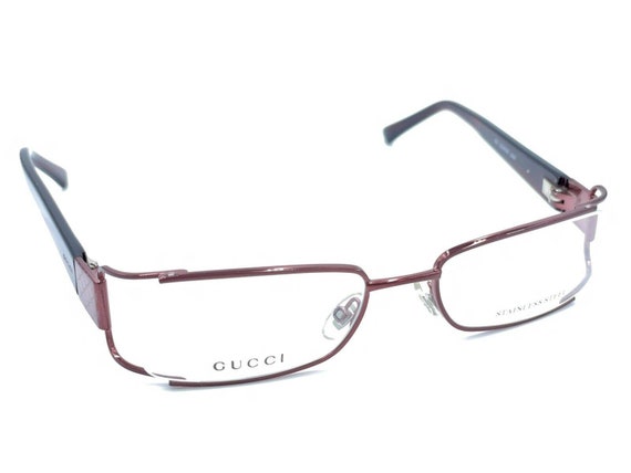 Gucci NEW GG2758 LEW Stainless Steel Maroon Eyegl… - image 1