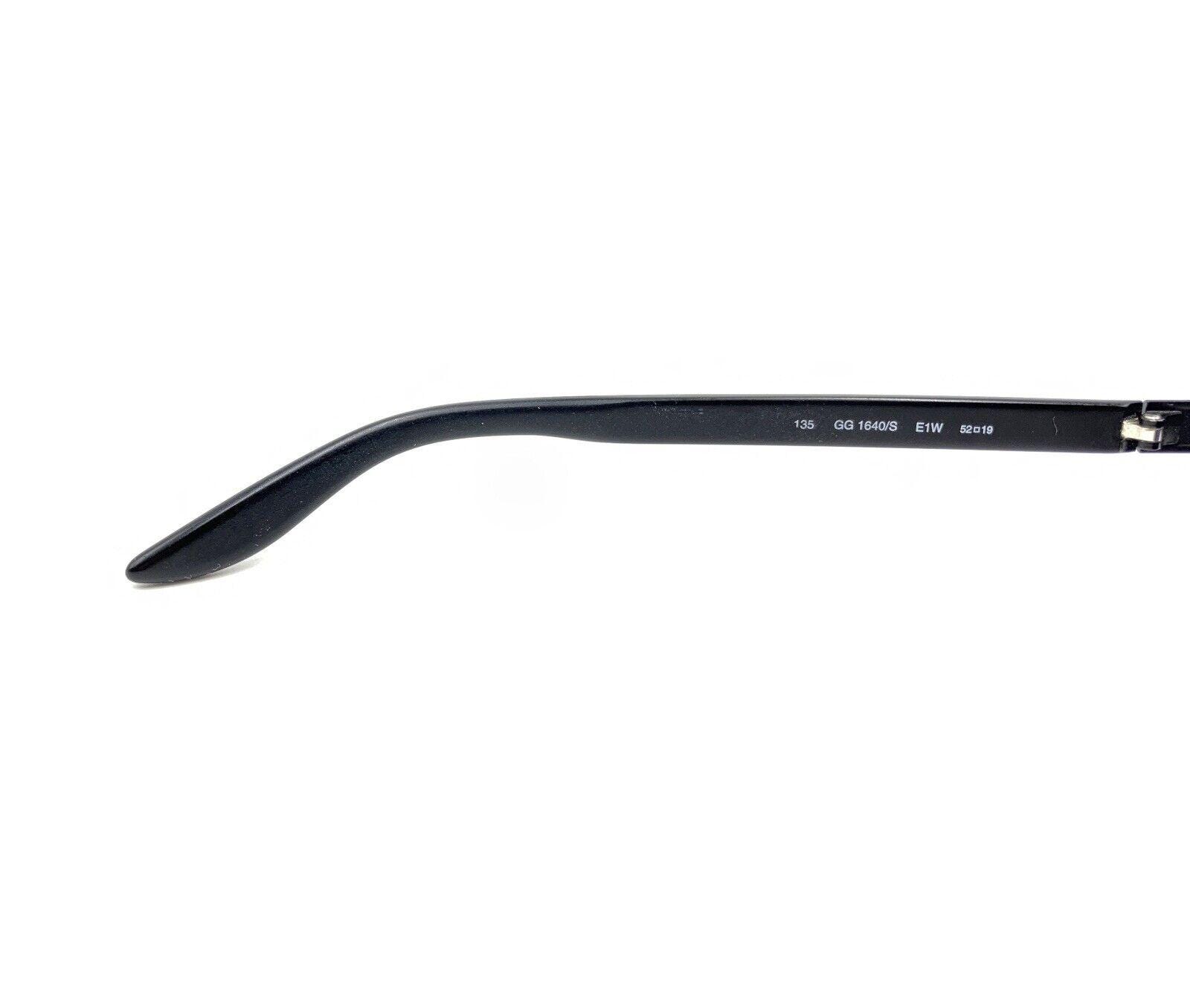 Gucci GG 1640/S E1W Black Oval Sunglasses Blue Lens 52-19 135